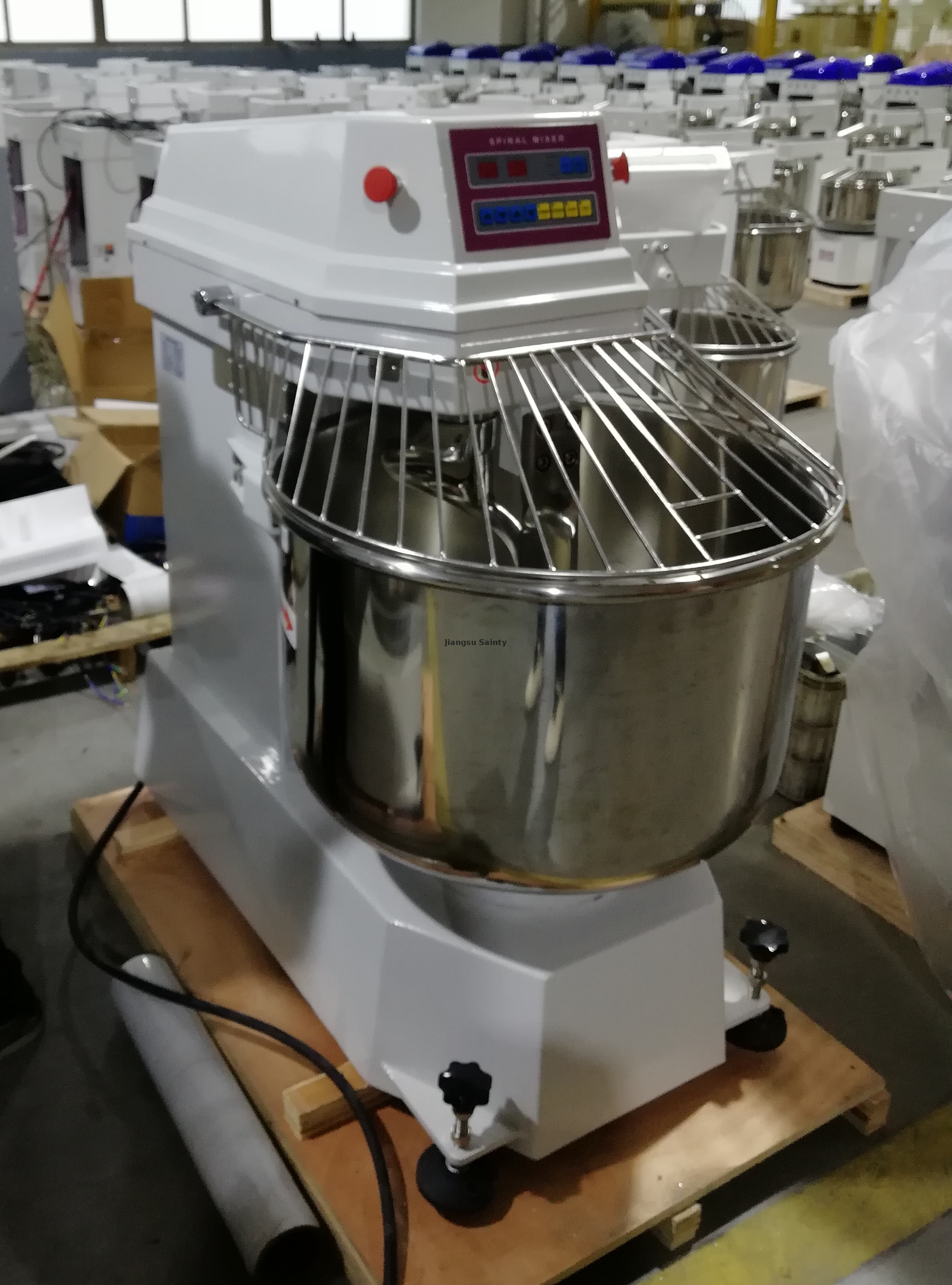 food large stainless steel dough mixer